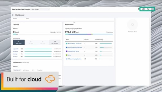 HPE Alletra Dashboard